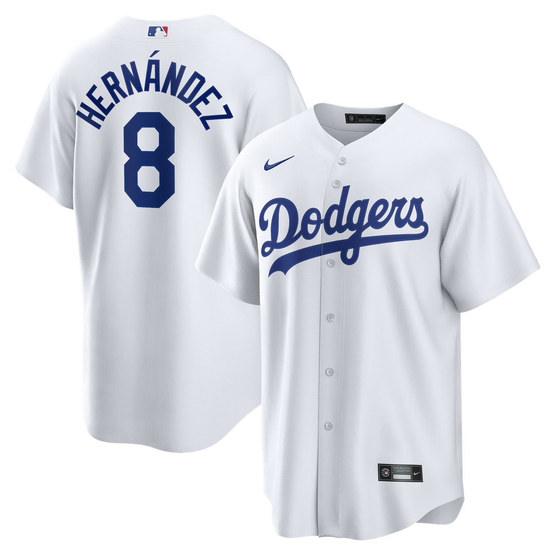 Los Angeles Dodgers Enrique Hernández Home Replica Jersey — White