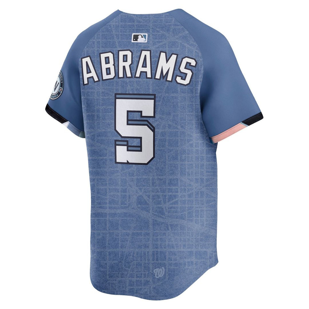 Washington Nationals CJ Abrams 2025 City Connect Limited Jersey — Blue