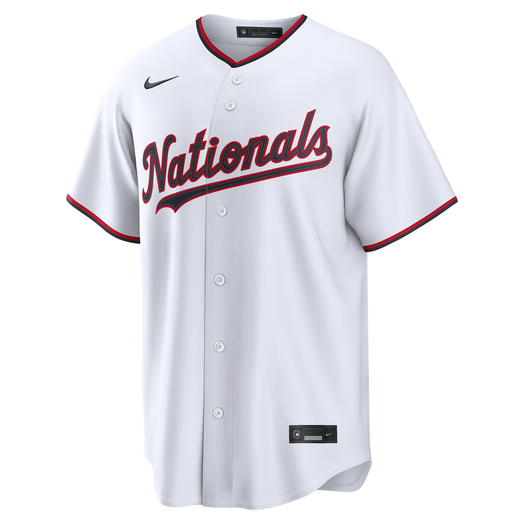 Washington Nationals James Wood Home Replica Jersey — White