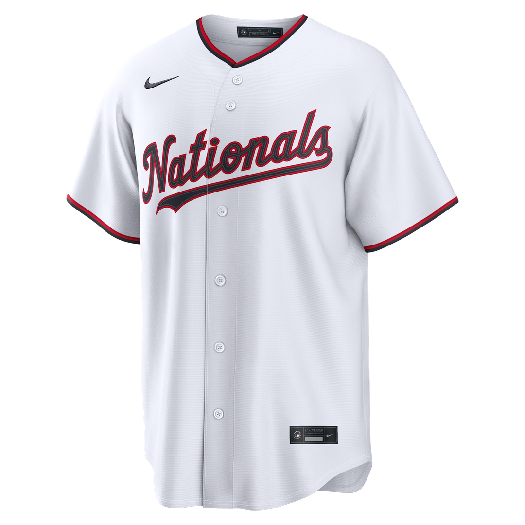 Washington Nationals James Wood Home Replica Jersey — White