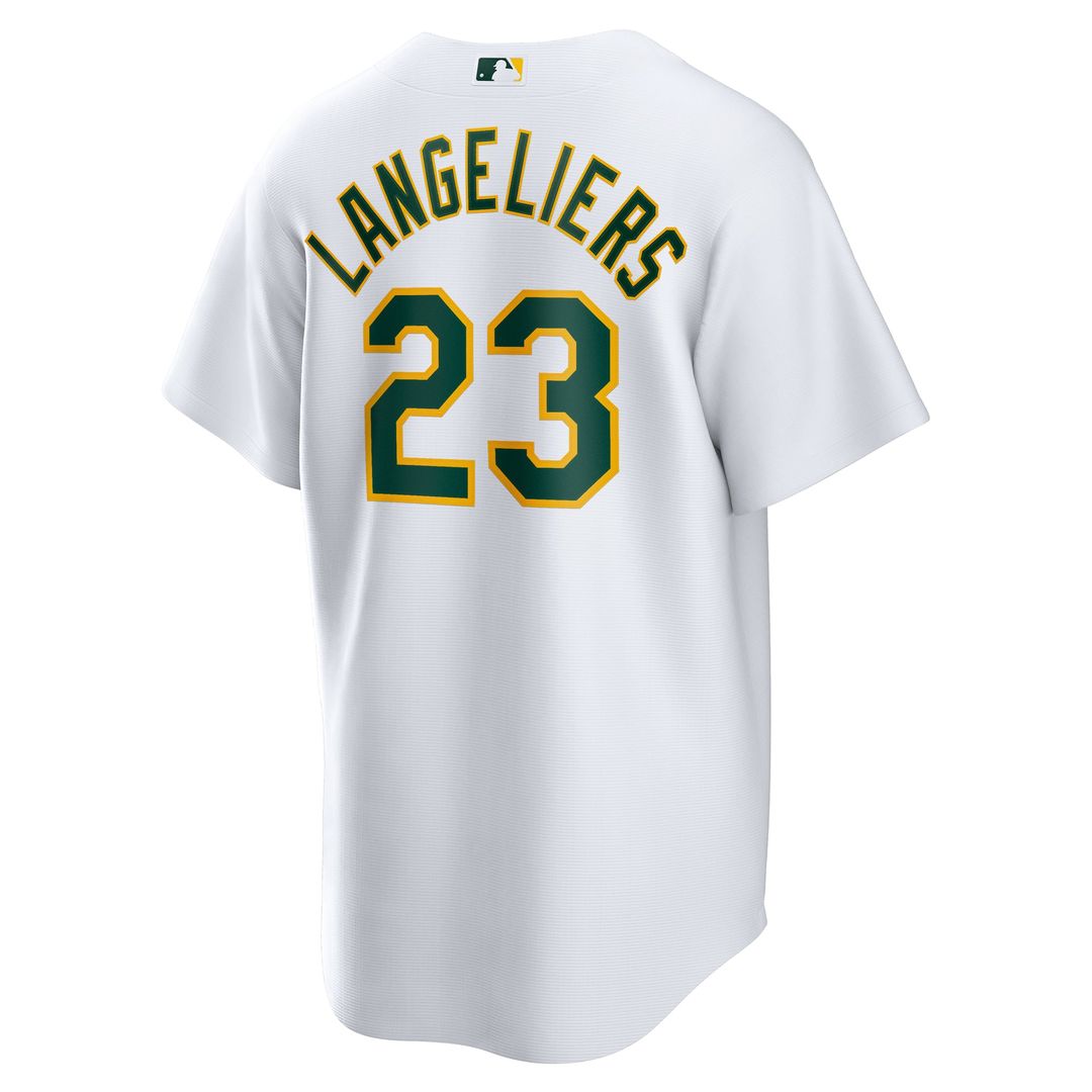 Athletics Shea Langeliers Home Replica Jersey — White