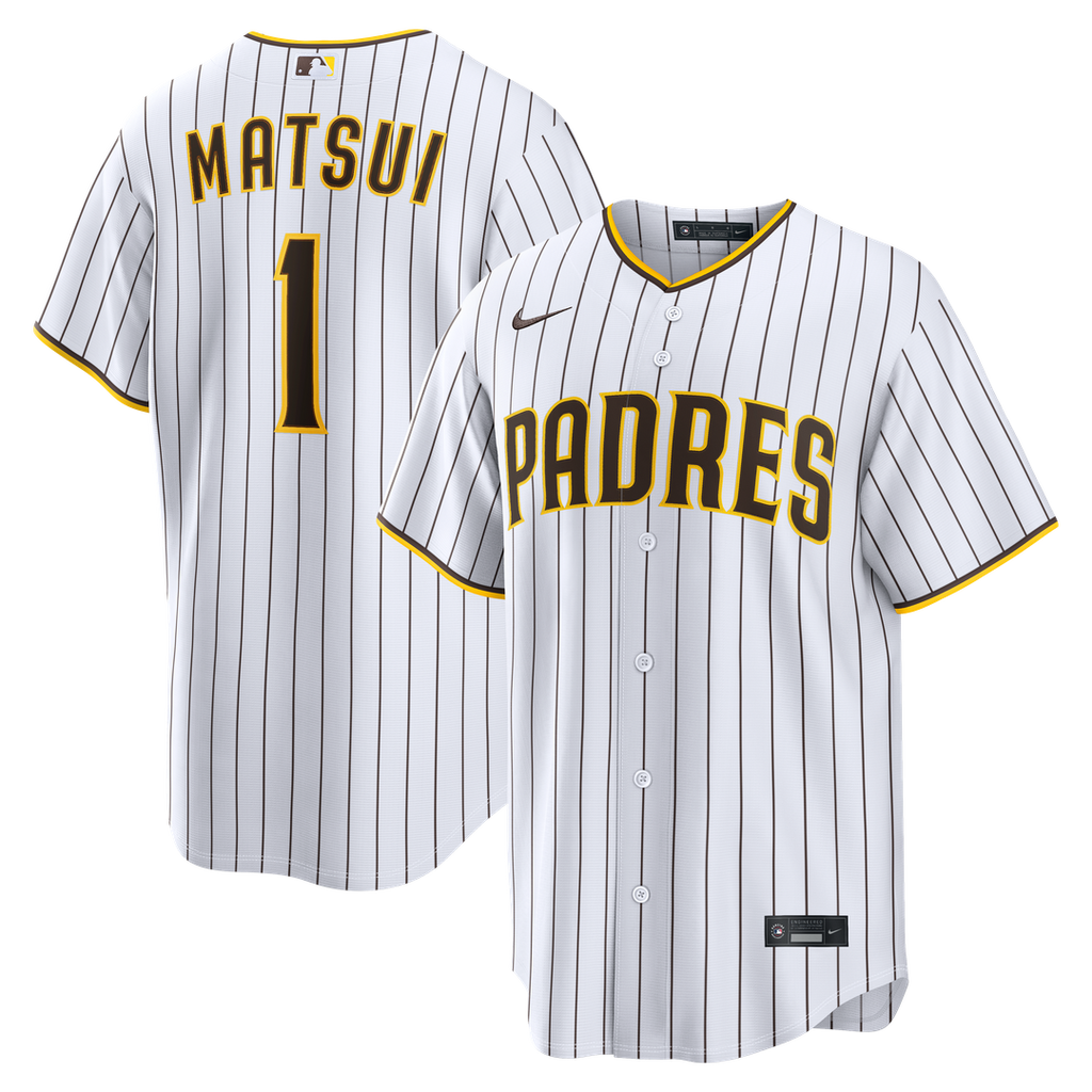 San Diego Padres Yuki Matsui Home Replica Jersey — White