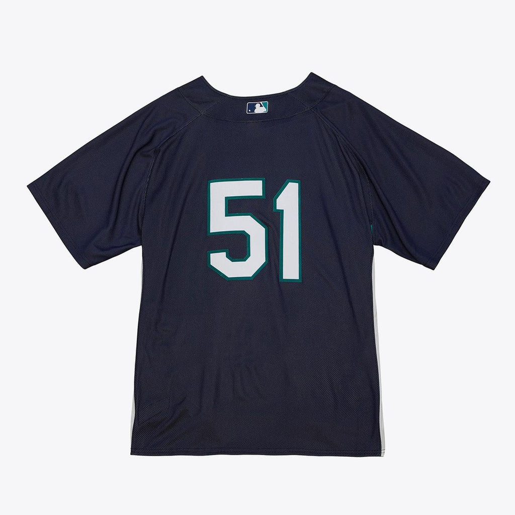 Seattle Mariners Ichiro Suzuki Big & Tall Cooperstown Mesh Batting Practice Jersey — Navy