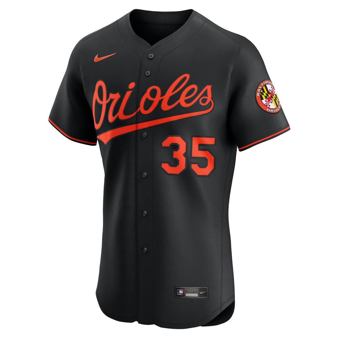 Baltimore Orioles Adley Rutschman Alternate 2 Elite Jersey — Orange