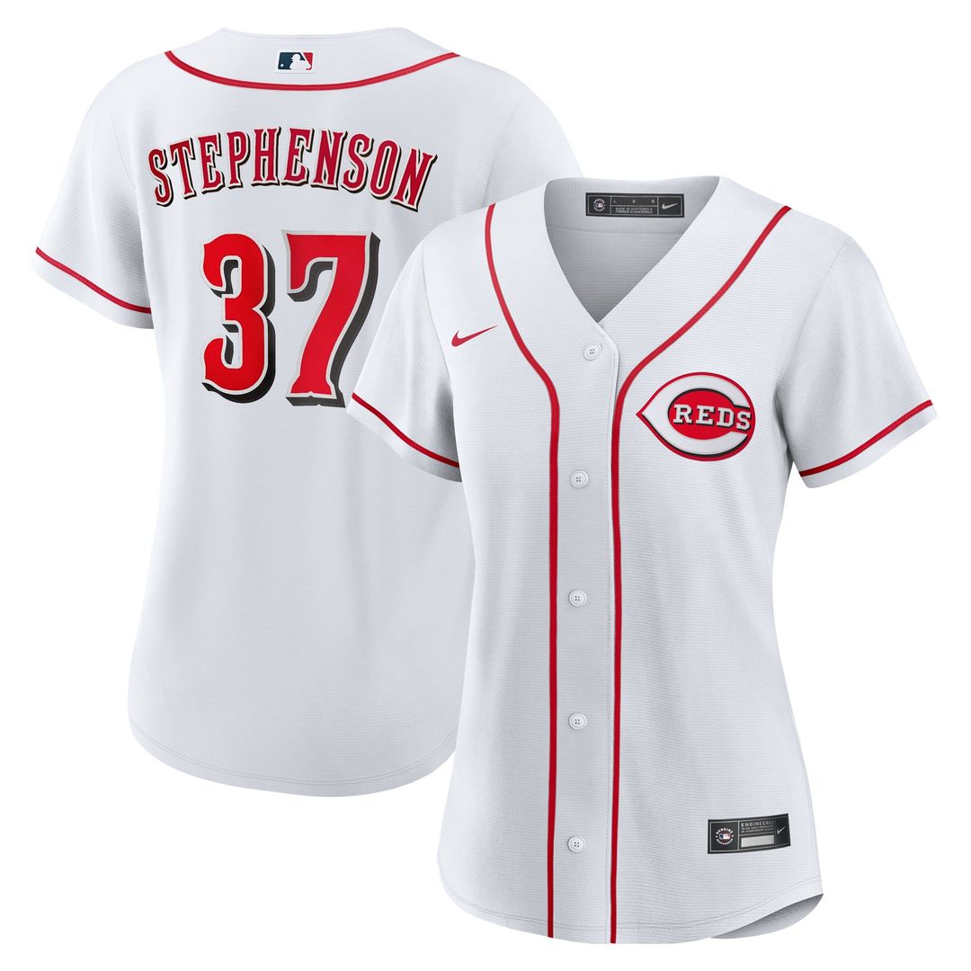 Cincinnati Reds Tyler Stephenson Women's Home Replica Jersey — White