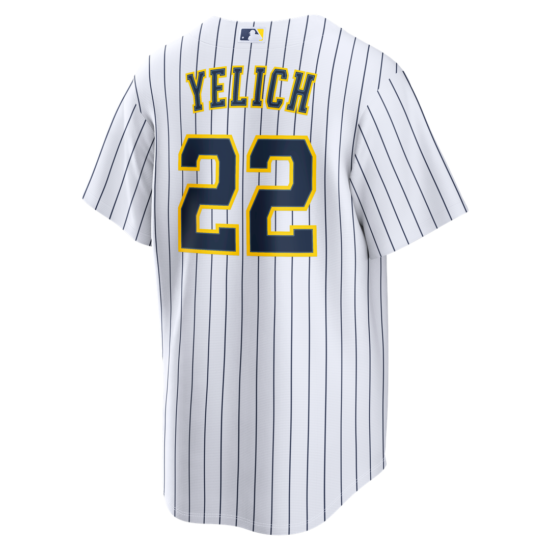 Milwaukee Brewers Christian Yelich Alternate Replica Jersey — White