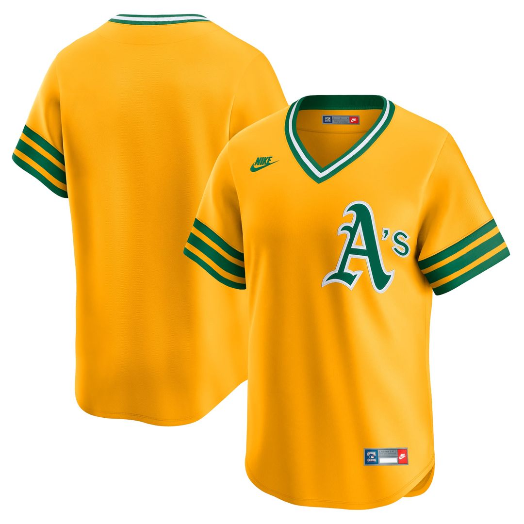 Athletics Cooperstown Limited Jersey — Gold