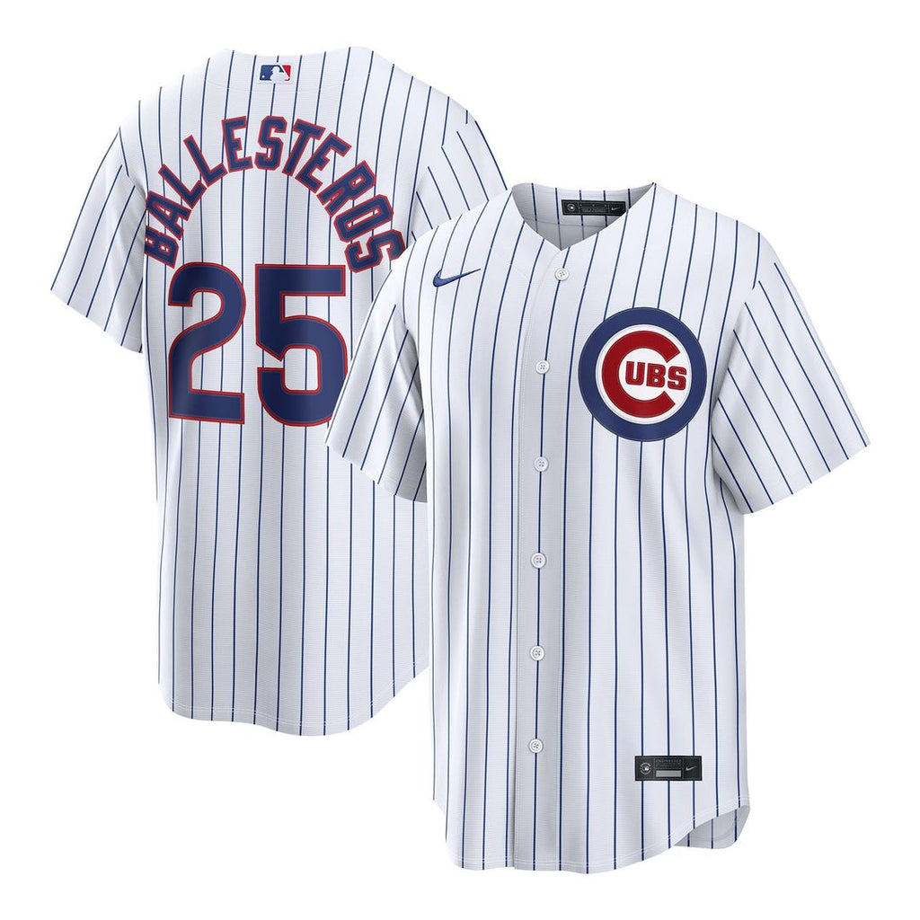 Chicago Cubs Moisés Ballesteros Home Replica Jersey — White