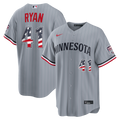 Minnesota Twins Joe Ryan USA 250 Fourth of July Road Stadium Jersey — Gray