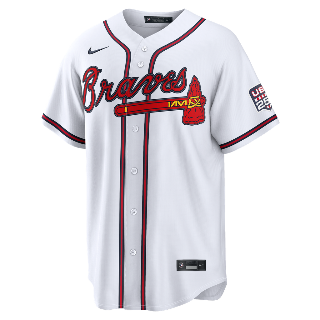 Atlanta Braves Drake Baldwin USA 250 Fourth of July Home Stadium Jersey — White