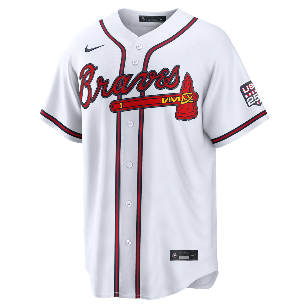 Atlanta Braves Drake Baldwin USA 250 Fourth of July Home Stadium Jersey — White