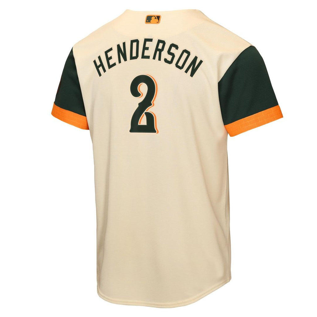 Baltimore Orioles Gunnar Henderson Youth 2026 City Connect Stadium Jersey — Cream