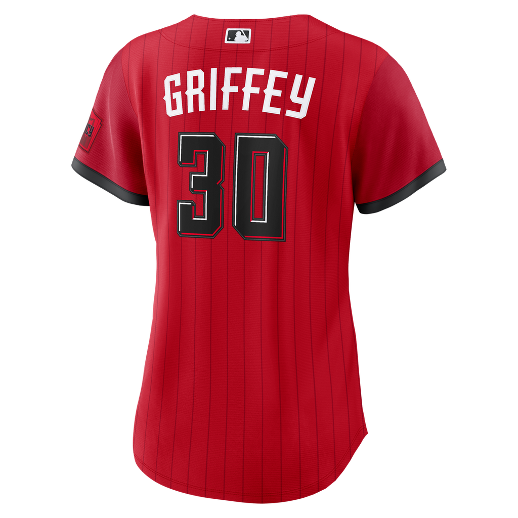 Cincinnati Reds Ken Griffey Jr. Women's 2026 City Connect Stadium Jersey — Red