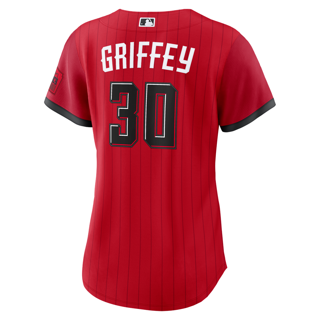 Cincinnati Reds Ken Griffey Jr. Women's 2026 City Connect Stadium Jersey — Red