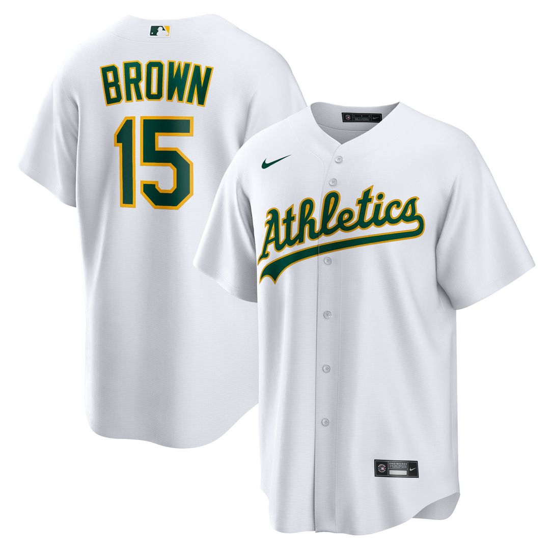 Athletics Seth Brown Home Replica Jersey — White