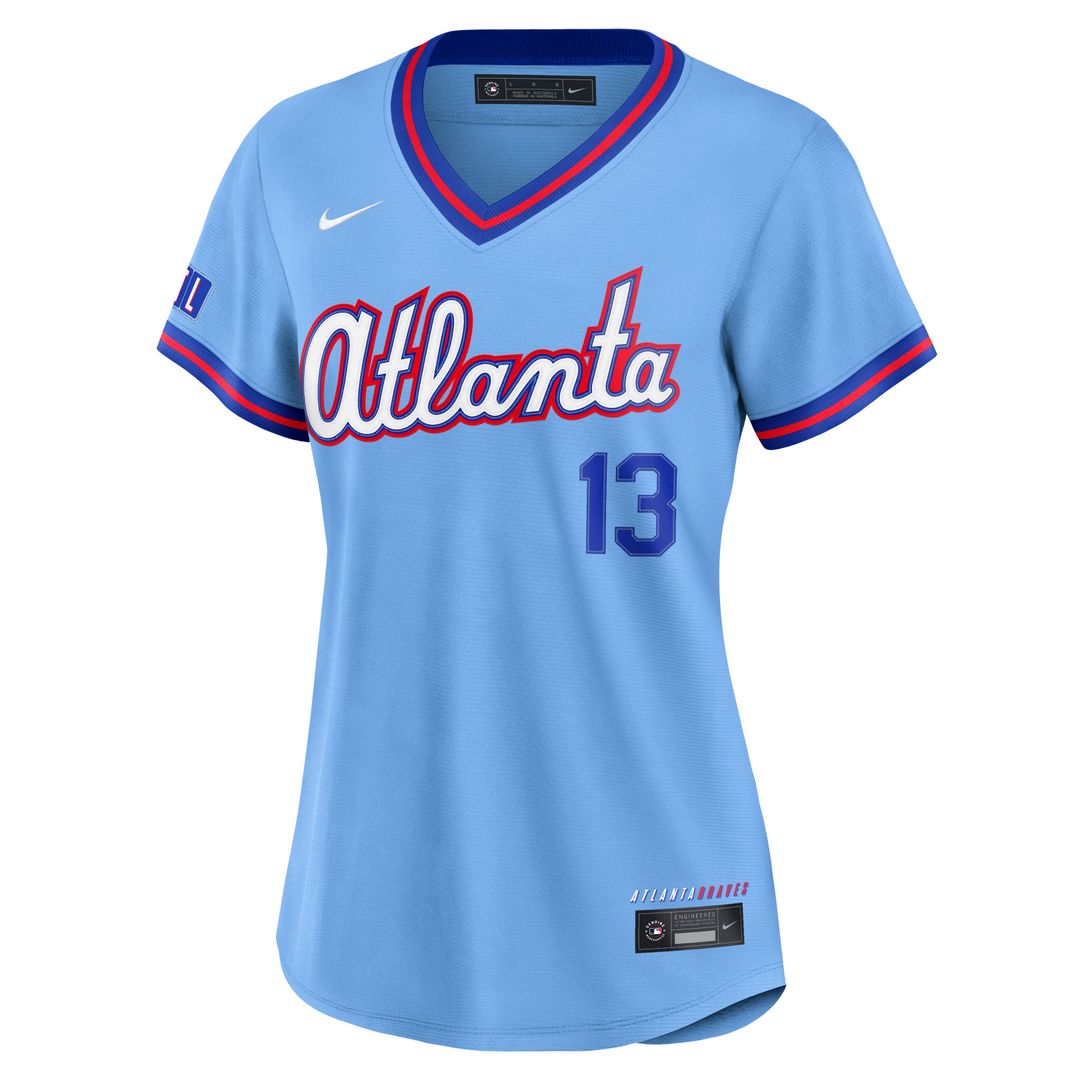 Atlanta Braves Ronald Acuña Jr. Women's 2026 City Connect Stadium Jersey — Powder Blue