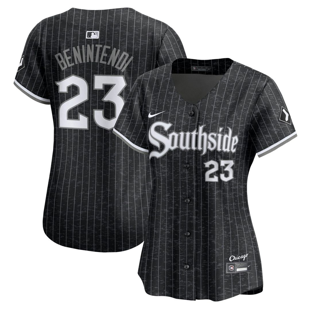 Chicago White Sox Andrew Benintendi Women's City Connect Limited Jersey — Black