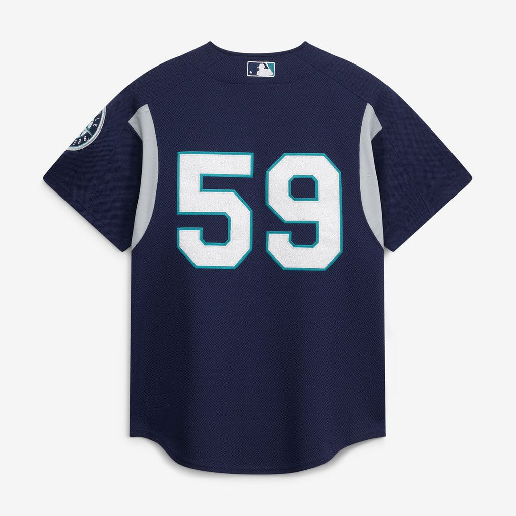 Seattle Mariners Felix Hernandez Cooperstown Batting Practice Jersey — Navy