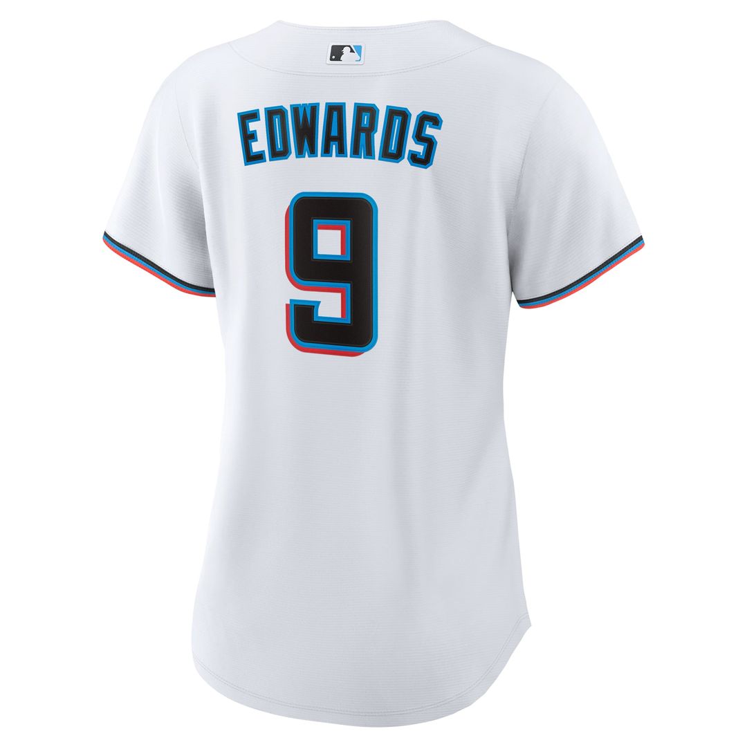 Miami Marlins Xavier Edwards Women's Home Replica Jersey — White