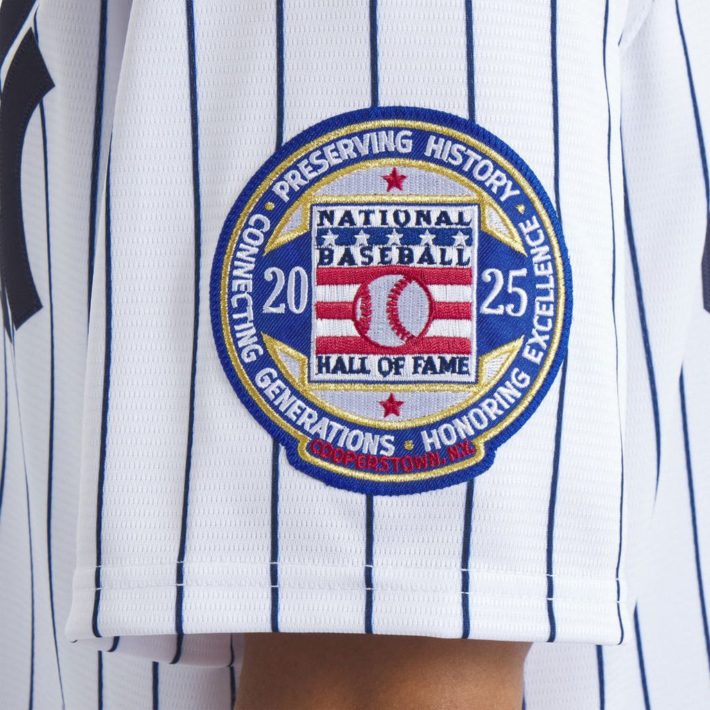 New York Yankees CC Sabathia 2025 Baseball Hall of Fame Name & Number Retired Replica Jersey — White