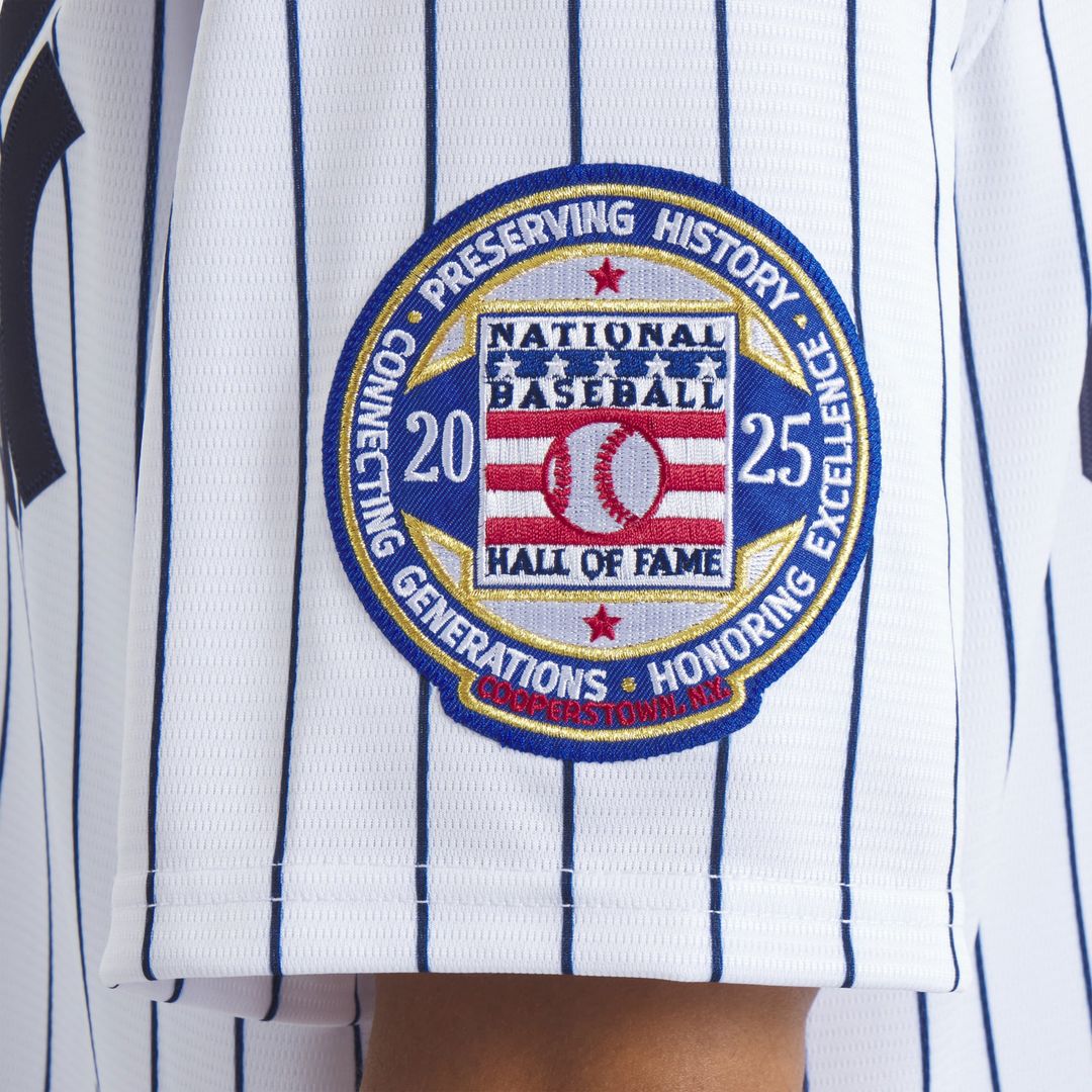 New York Yankees CC Sabathia 2025 Baseball Hall of Fame Name & Number Retired Replica Jersey — White