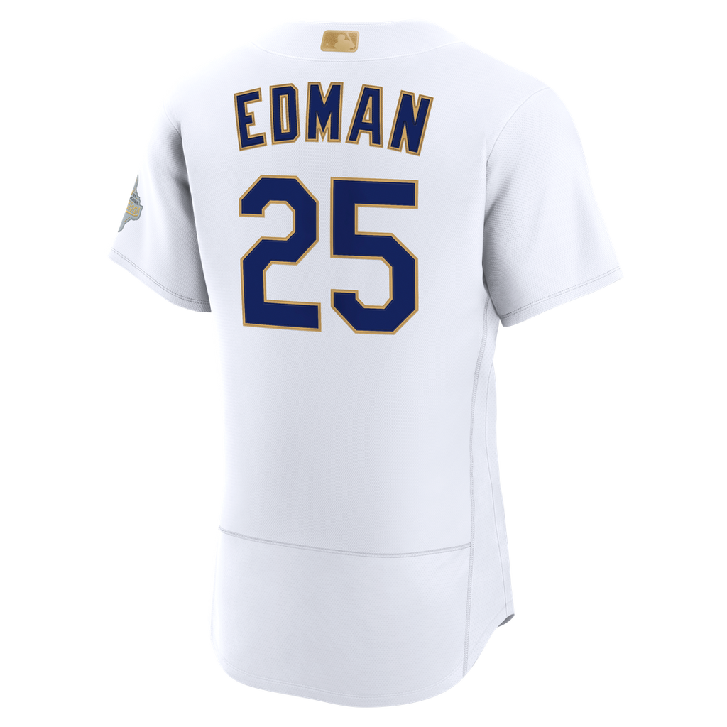 Los Angeles Dodgers Tommy Edman 2026 Gold Collection Authentic Jersey — White