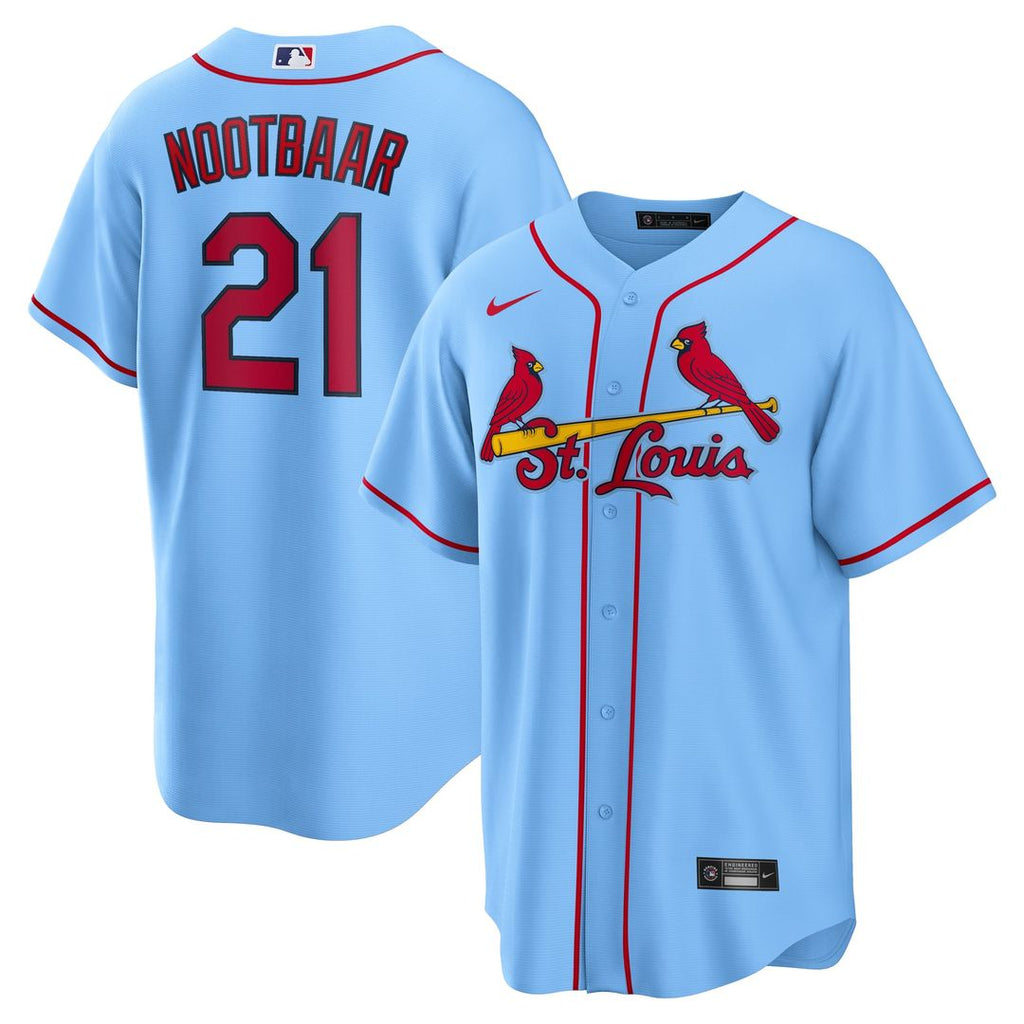 St. Louis Cardinals Lars Nootbaar Alternate Replica Jersey — Light Blue