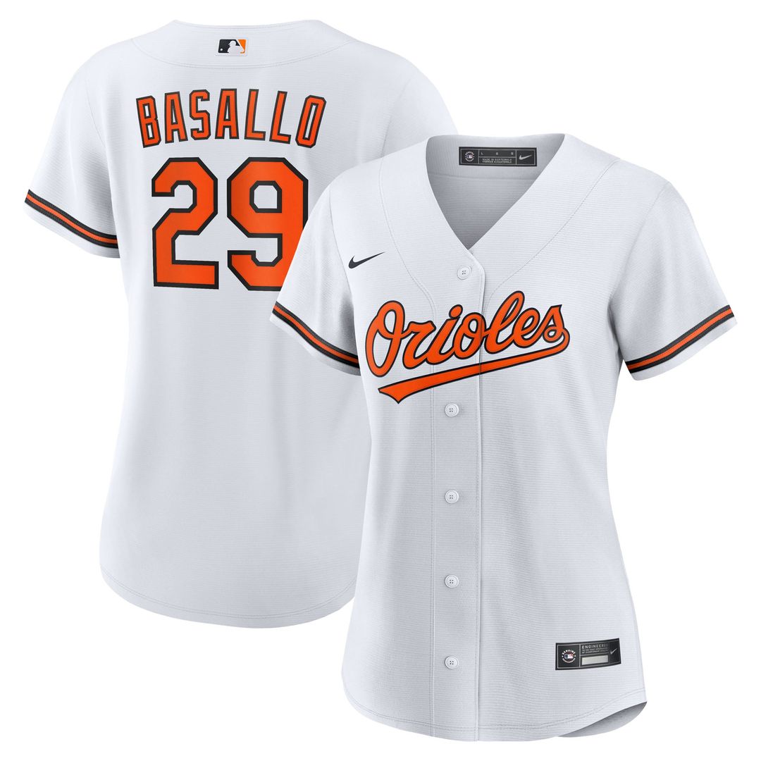 Baltimore Orioles Samuel Basallo Women's Replica Jersey — White