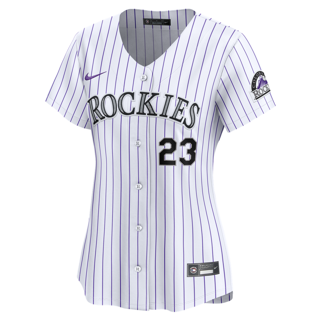 Colorado Rockies Kris Bryant Women's Home Limited Jersey — White