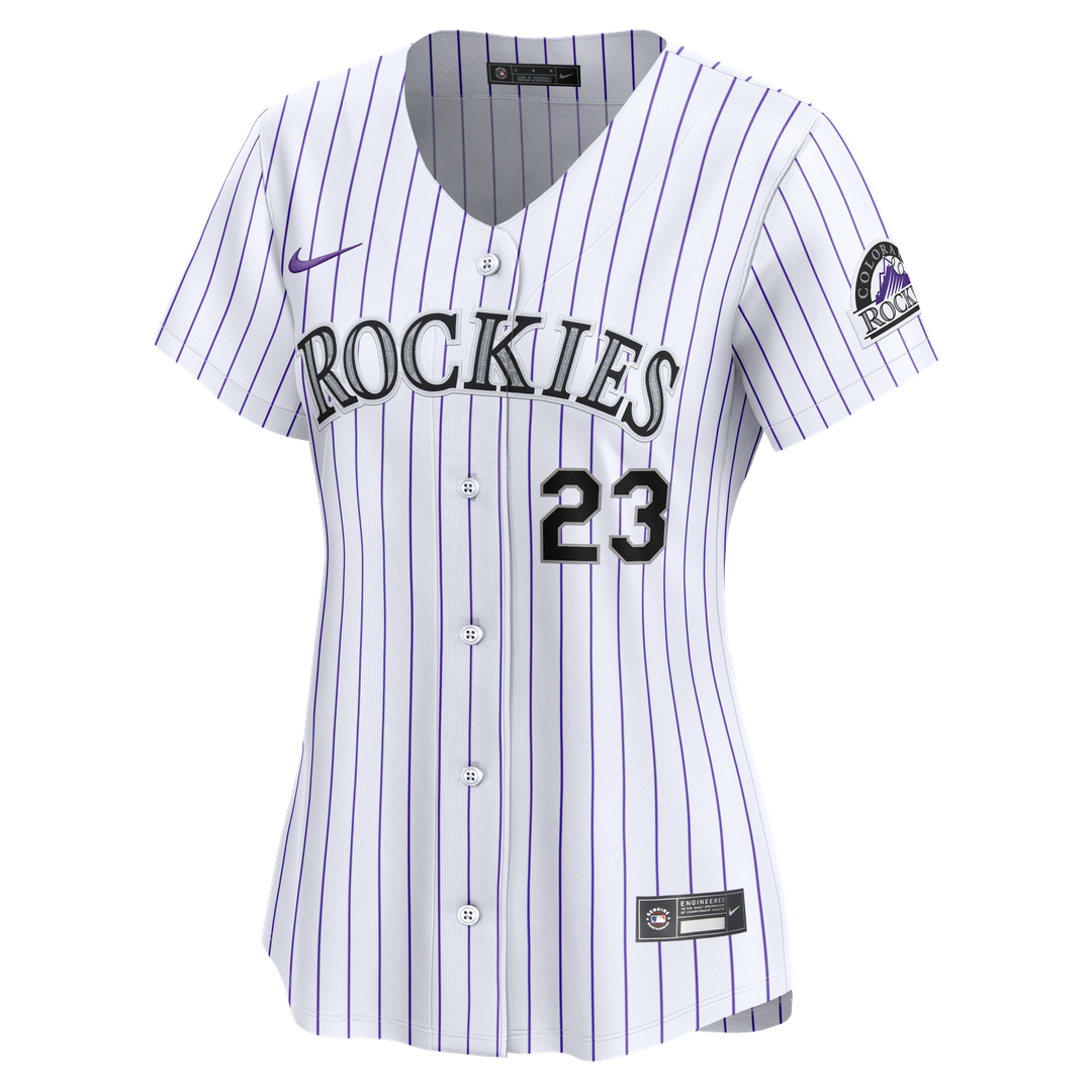 Colorado Rockies Kris Bryant Women's Home Limited Jersey — White