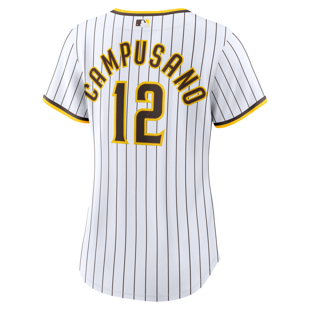 San Diego Padres Luis Campusano Women's Home Replica Jersey — White