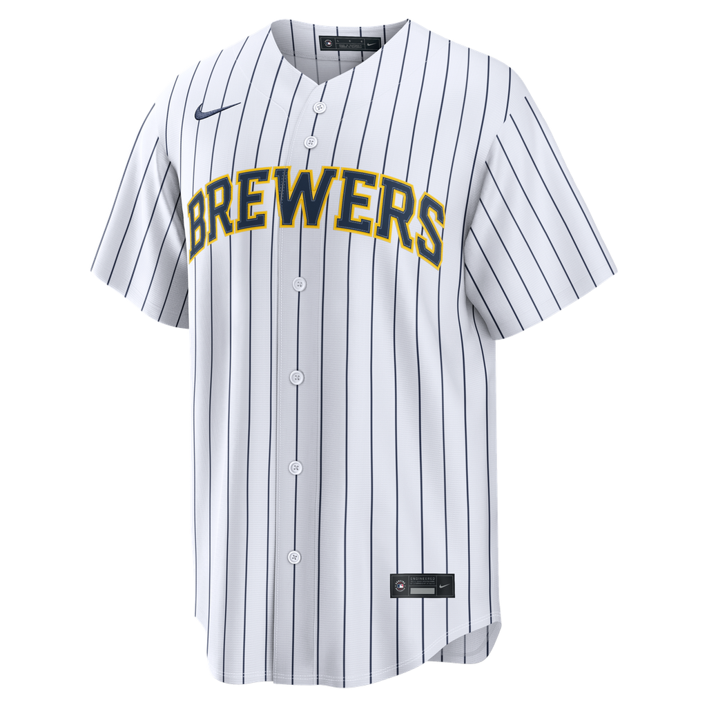 Milwaukee Brewers Christian Yelich Alternate Replica Jersey — White