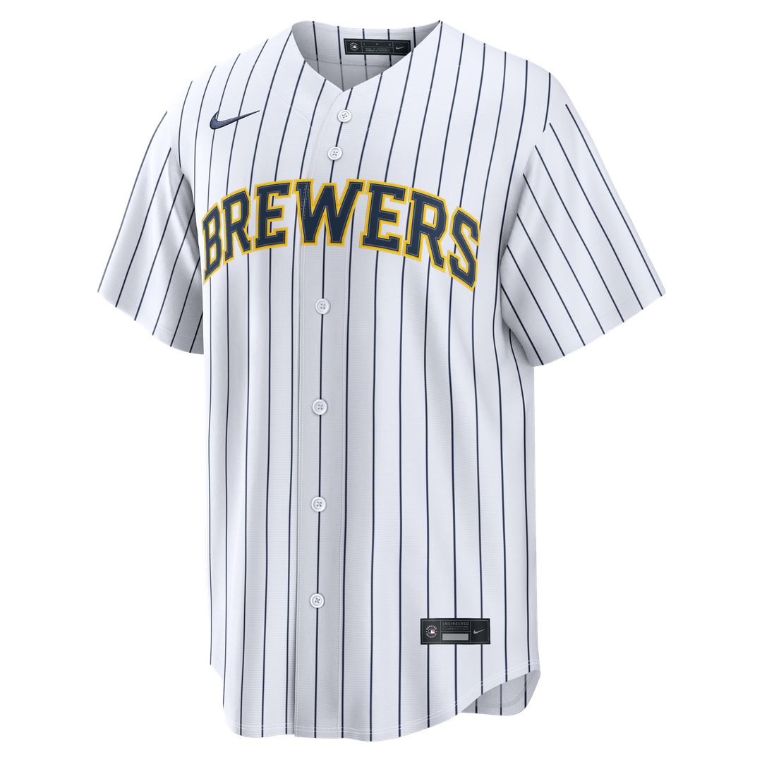 Milwaukee Brewers Christian Yelich Alternate Replica Jersey — White