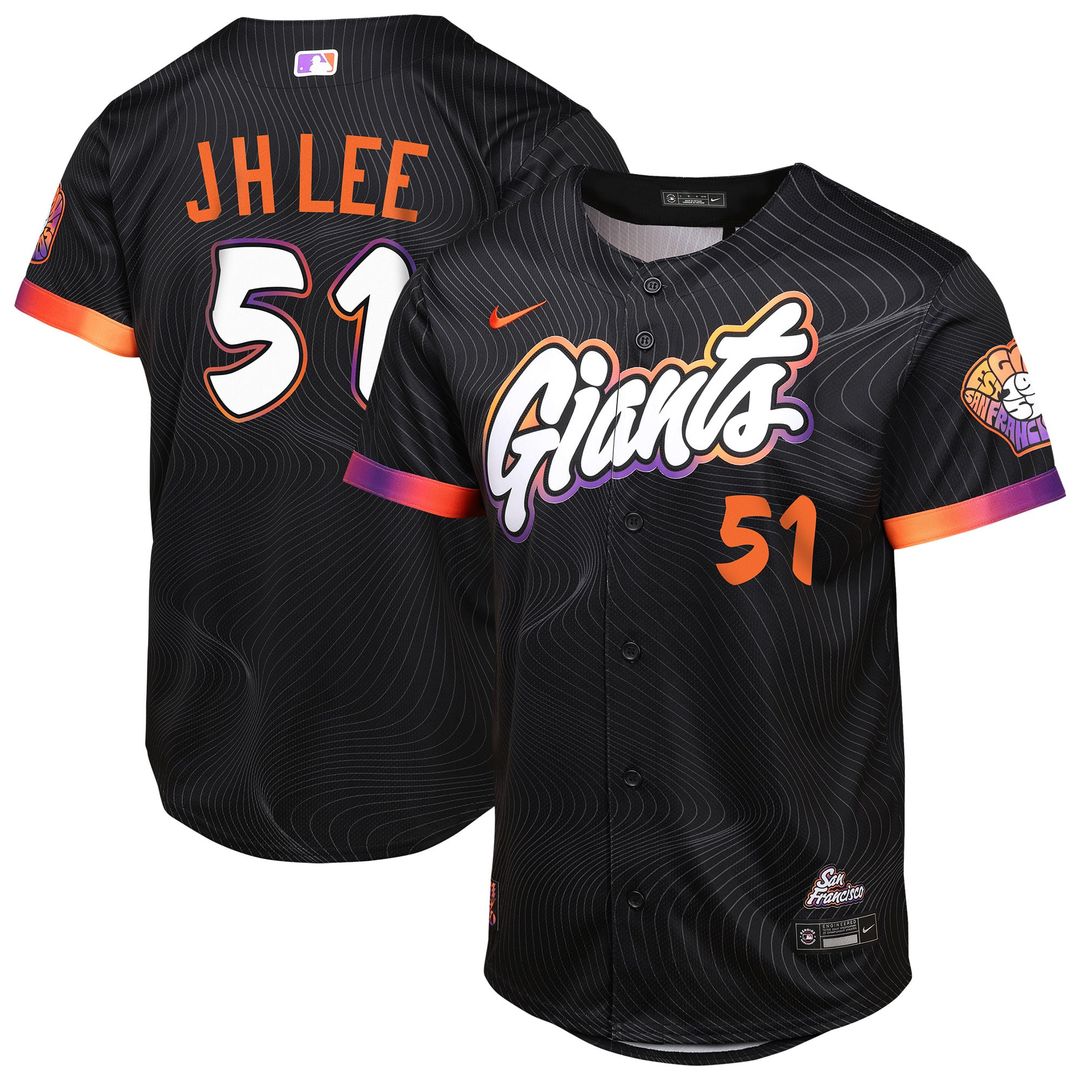 San Francisco Giants Jung Hoo Lee Youth 2025 City Connect Limited Jersey — Anthracite