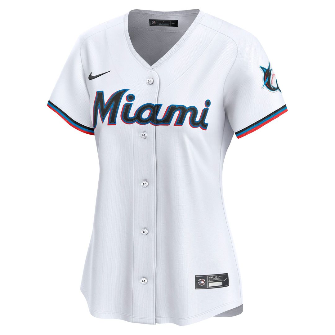 Miami Marlins Women's Home Limited Jersey — White
