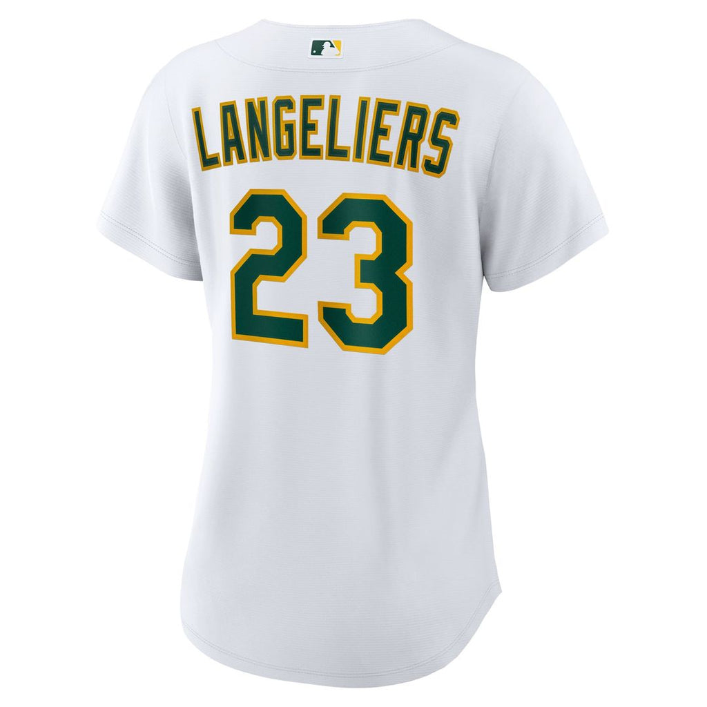 Athletics Shea Langeliers Women's Home Replica Jersey — White