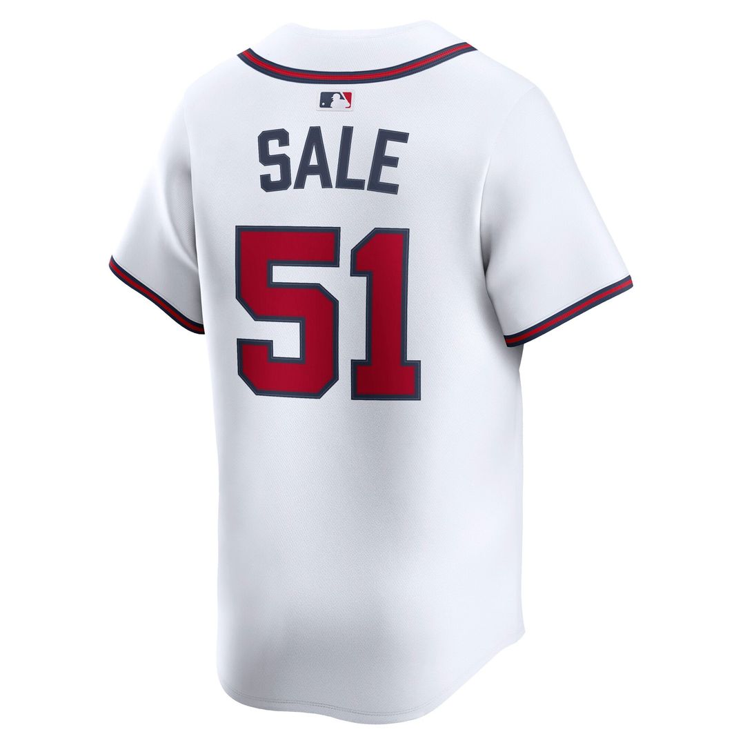 Atlanta Braves Chris Sale Home Limited Jersey — White