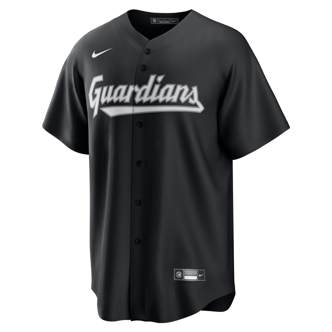 Cleveland Guardians Replica Jersey — Black