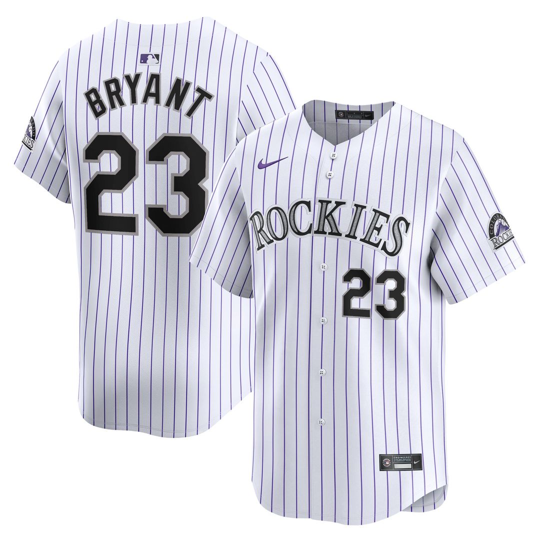 Colorado Rockies Kris Bryant Home Limited Jersey — White