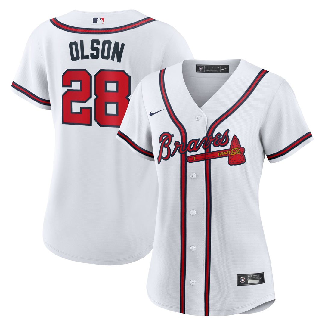 Atlanta Braves Matt Olson Women's Home Replica Jersey — White