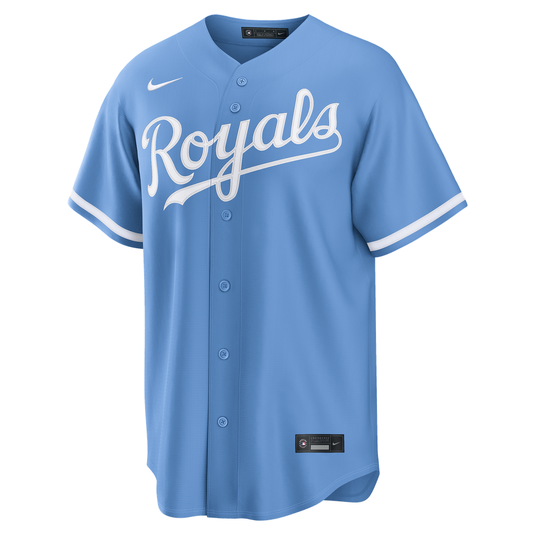 Kansas City Royals Bobby Witt Jr. Alternate Replica Jersey — Light Blue