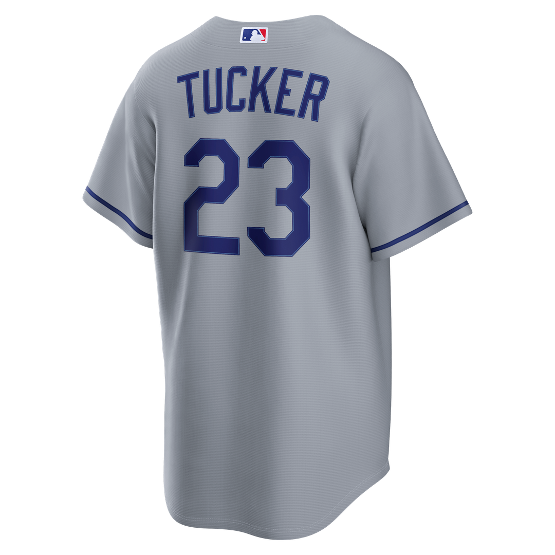 Los Angeles Dodgers Kyle Tucker Road Replica Jersey — Gray