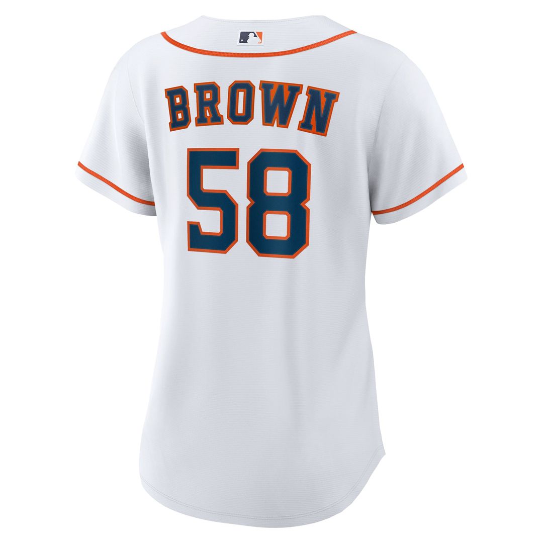 Houston Astros Hunter Brown Women's Home Replica Jersey — White