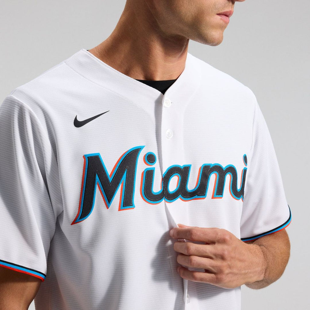 Miami Marlins Home Replica Team Jersey — White