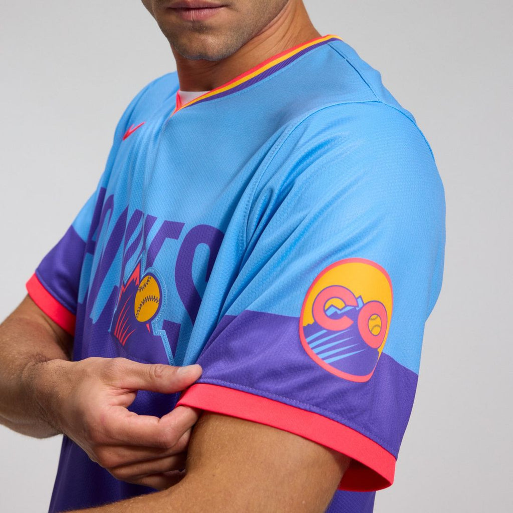 Colorado Rockies 2025 City Connect Limited Jersey — Purple/Light Blue