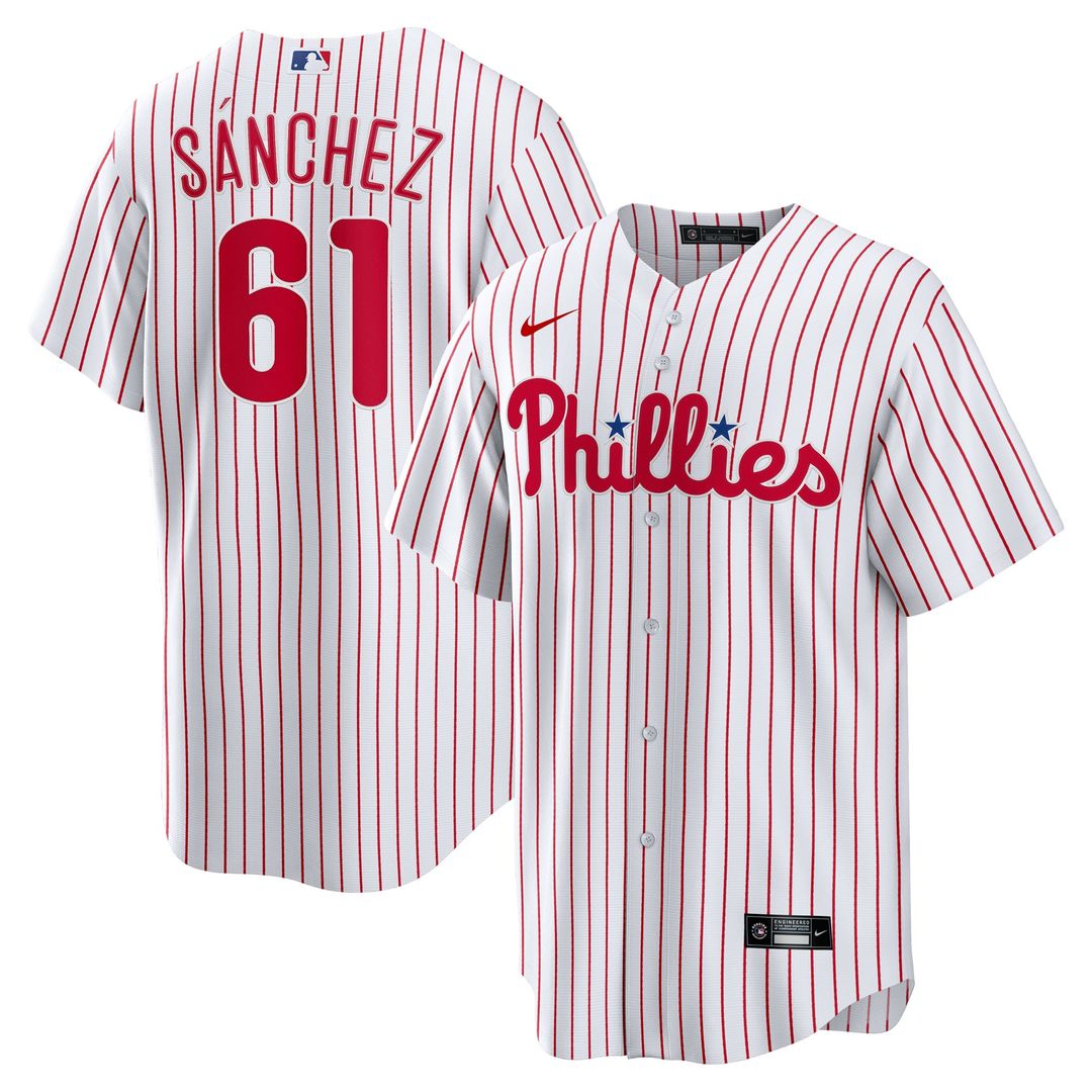 Philadelphia Phillies Cristopher Sanchez Home Replica Jersey — White