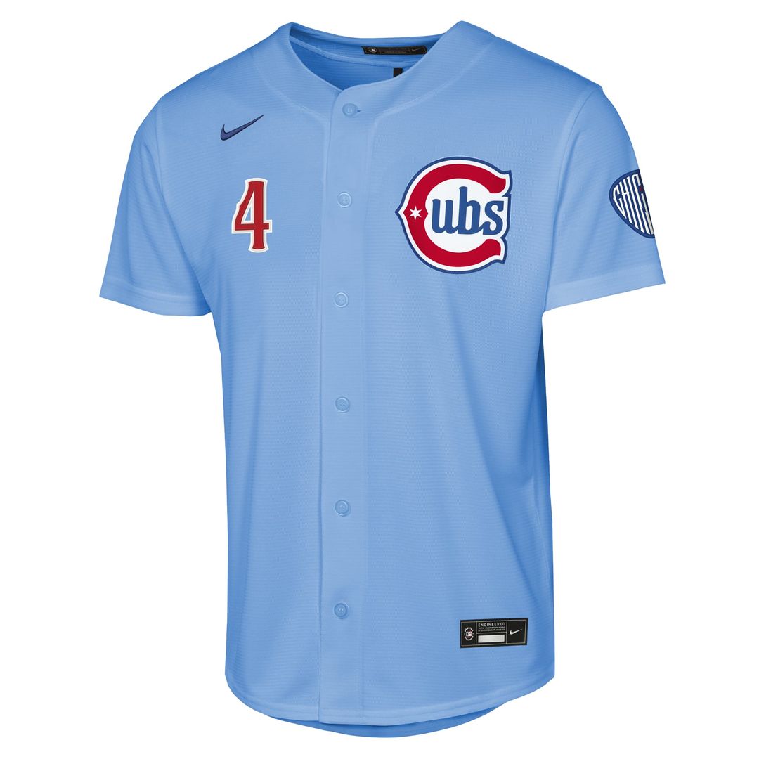 Chicago Cubs Pete Crow - Armstrong Youth Alternate 2 Stadium Jersey — Light Blue