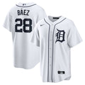 Detroit Tigers Javier Baez Home Replica Jersey — White