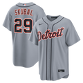 Detroit Tigers Tarik Skubal Road Replica Jersey — Gray