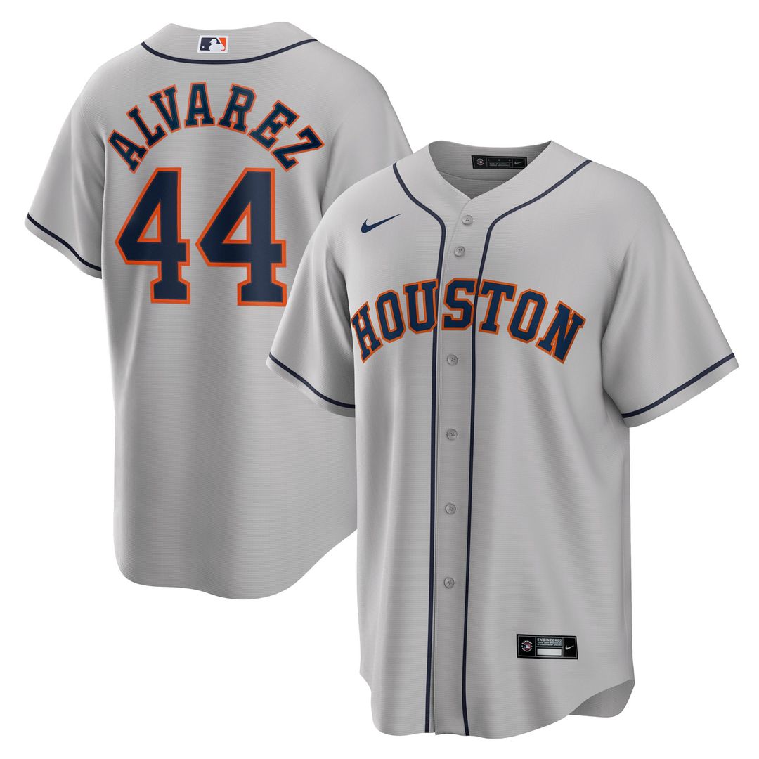 Houston Astros Yordan Álvarez Alternate Replica Jersey — Orange